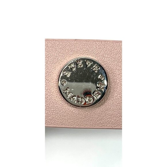 Madden Girl Belt Pale Pink Vegan Leather Silver Buckle Size Large NWT - Picture 2 of 6